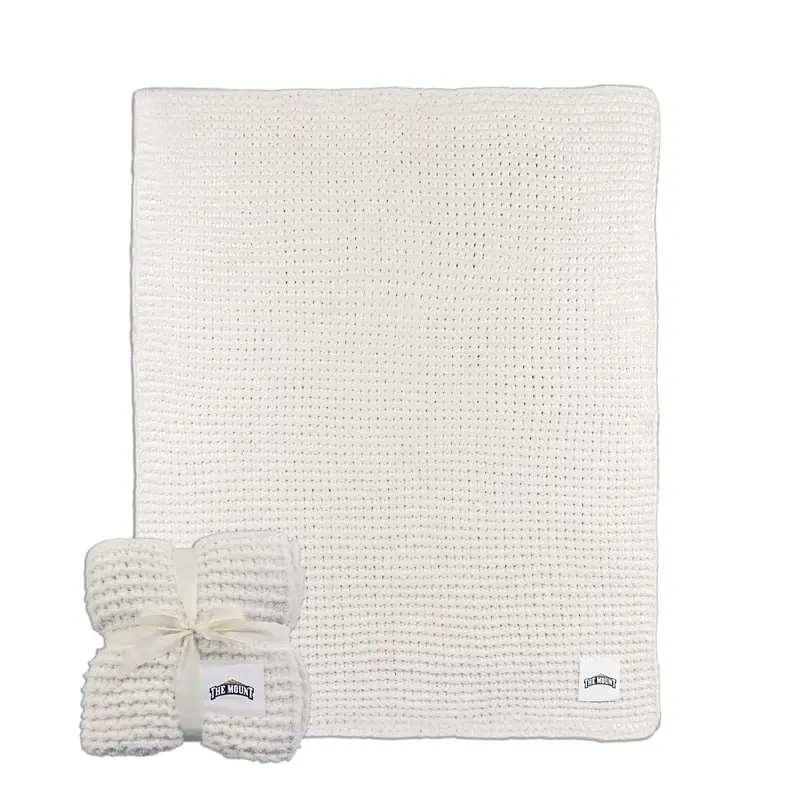 Mount St. Marys University Cable Knit Throw 50x60