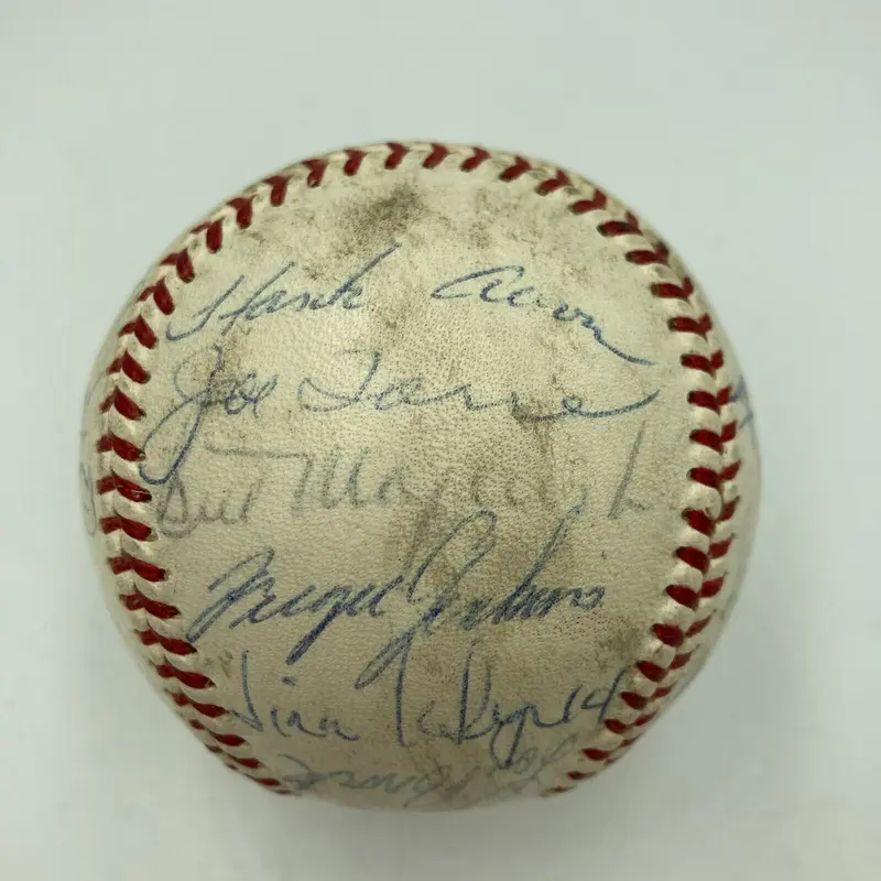 Roberto Clemente Willie Mays Hank Aaron 1967 All Star Game Signed Baseball JSA
