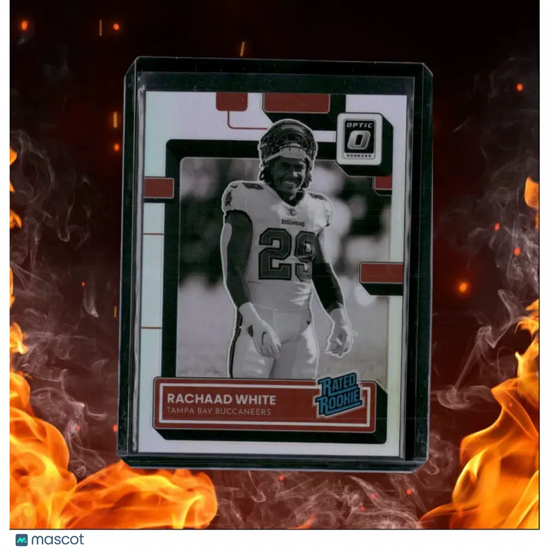 2022 Donruss Optic Rachaad White Black and White Holo Prizm Rated Rookie #243
