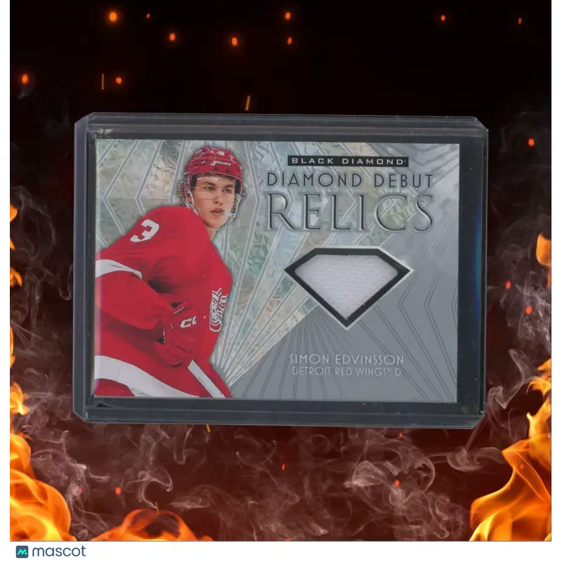 2023-24 Upper Deck Black Diamond Simon Edvinsson Debut Relics Rookie #DD-SE