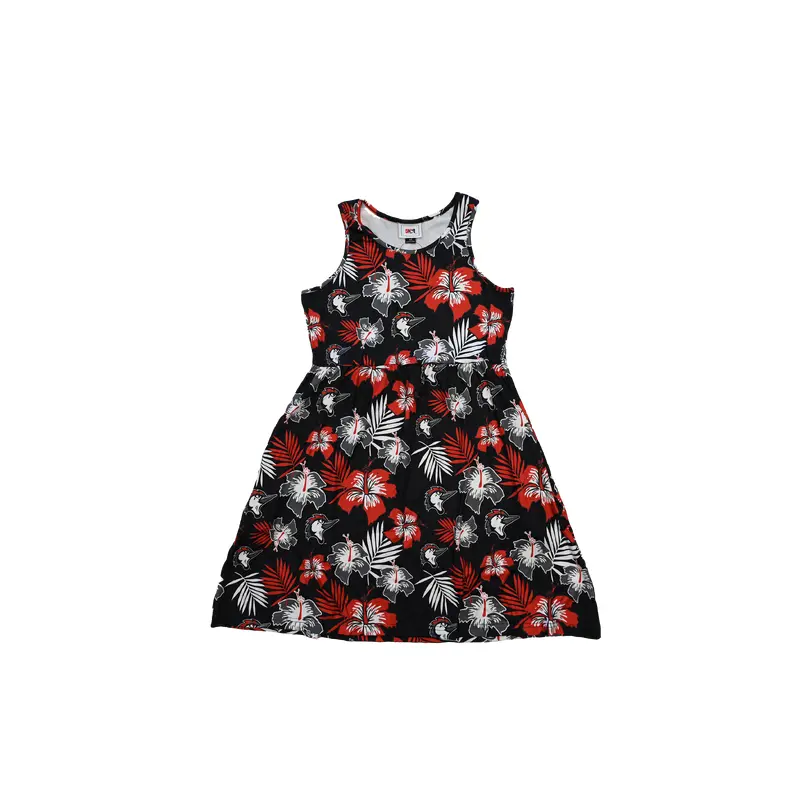 Fayetteville Woodpeckers FOCO Women's Black Floral Sun Dress