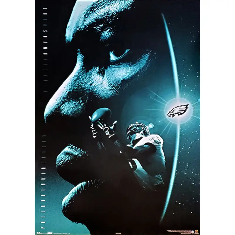 Terrell Owens "Shining Light" Philadelphia Eagles NFL Action Poster - Costacos 2004