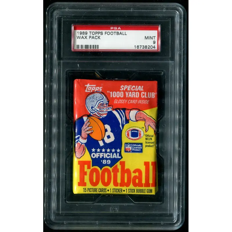 1989 Topps Football Unopened Wax Pack PSA MINT 9