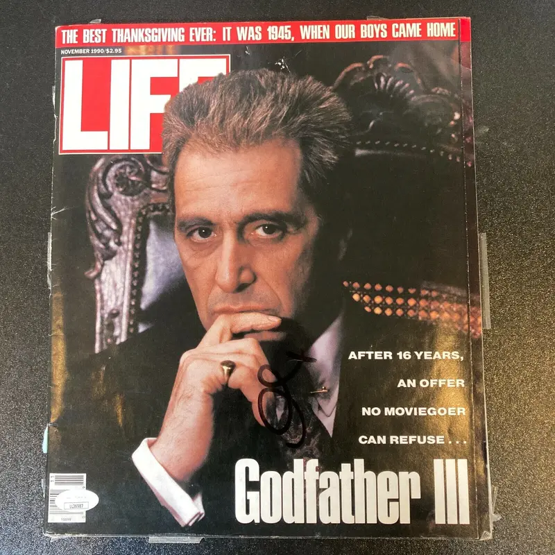 Al Pacino Signed Autographed Godfather Movie Life Magazine With JSA COA