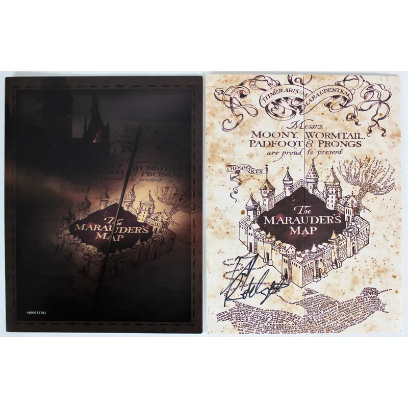 Daniel Radcliffe Signed 9 x 26.5 Harry Potter The Marauder's Map BAS #F84007
