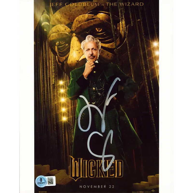 Jeff Goldblum Wicked Authentic Signed 8x10 Vertical Photo BAS #BR24943