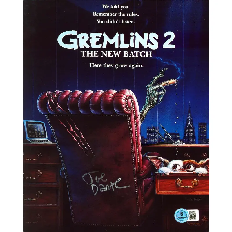 Joe Dante Gremlins 2 Authentic Signed 8x10 Vertical Photo BAS #BR29418