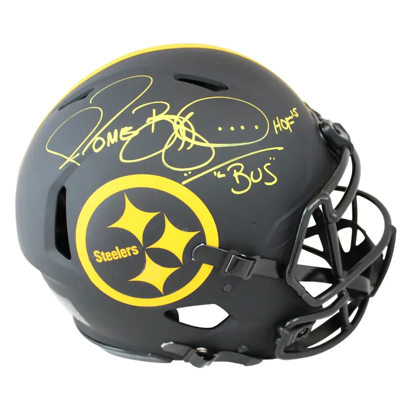 Steelers Jerome Bettis "2x Insc" Signed Eclipse F/S Speed Proline Helmet BAS Wit