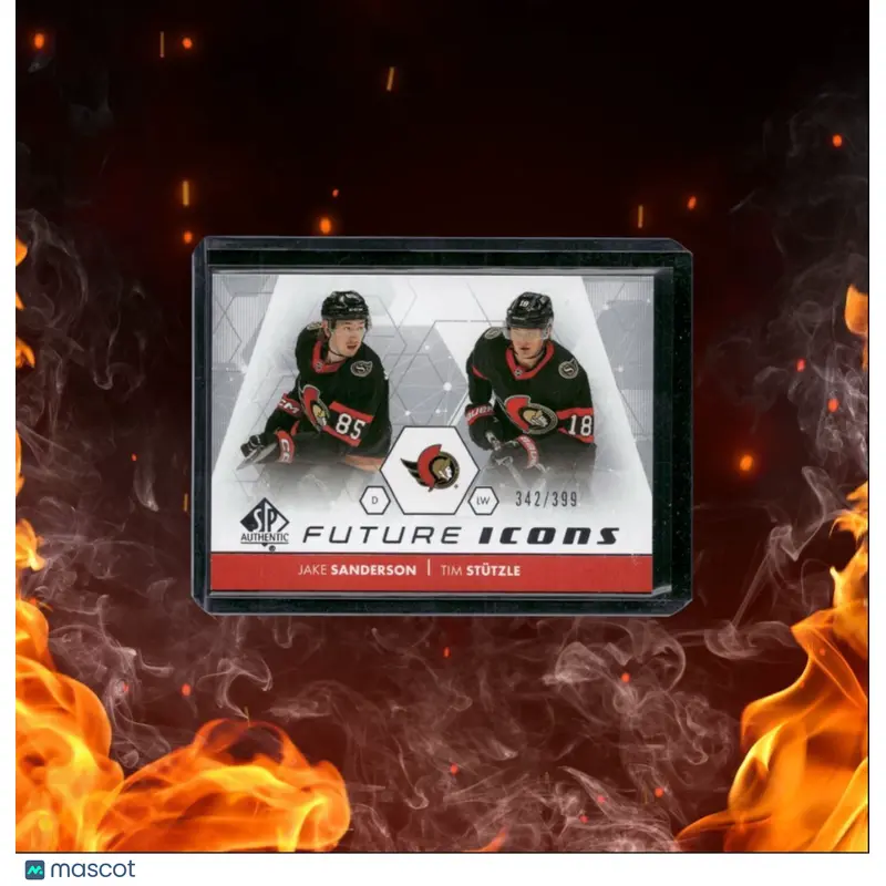 2022-23 SP Authentic Jake Sanderson / Tim Stutzle Future Icons 342/399 #FI-21