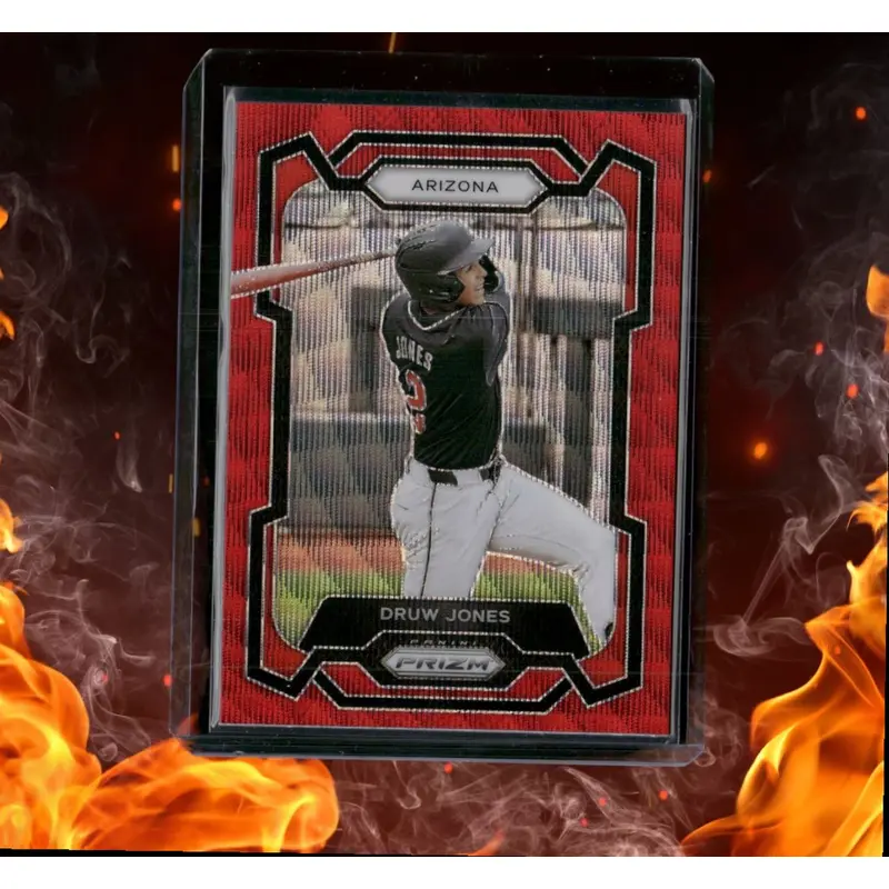 2024 Panini Prizm Druw Jones Prospect Red Wave Prizm #104