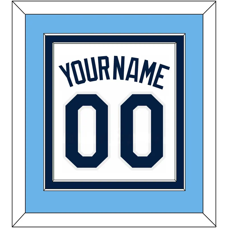 Tampa Bay Name & Number - Home White - Double Mat 3