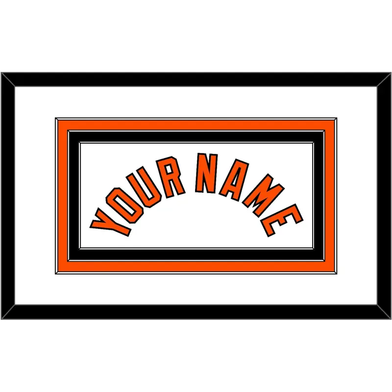 Baltimore Name - Home White (1971-1977) - Triple Mat 1