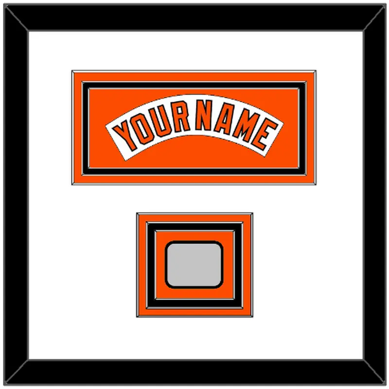 Baltimore Nameplate & World Series Jersey Patch - Home White (1978-1988) - Triple Mat 1