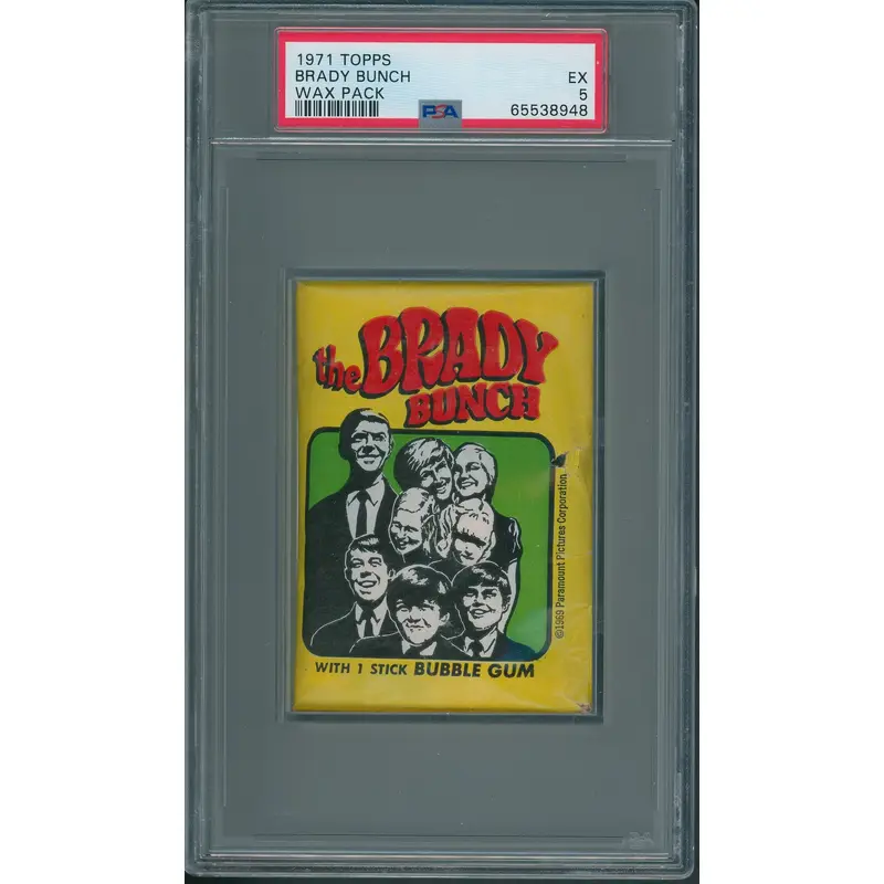1971 Topps Brady Bunch Unopened Wax Pack PSA 5 *8948