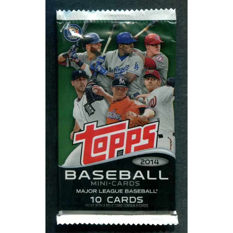 2014 Topps Baseball Mini Cards Unopened Pack