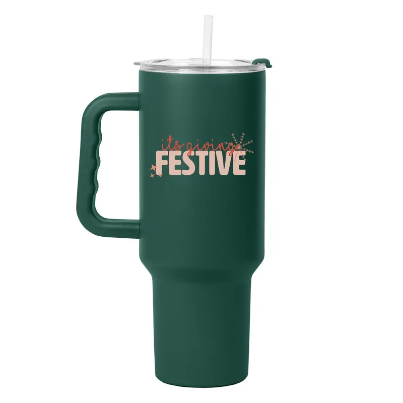 Christmas Festive 40oz PowderCoat Tumbler