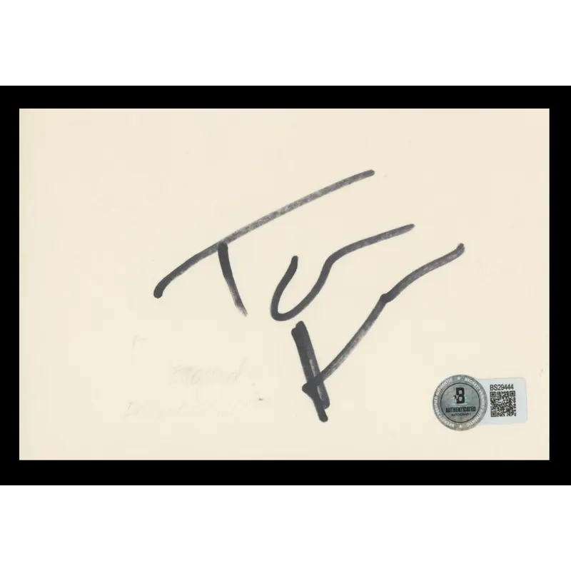 Tom Sizemore Saving Private Ryan Authentic Signed 4x6 Index Card BAS #BS29444