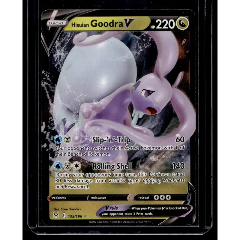 2022 Pokemon - Sword & Shield - Lost Origin - Hisuian Goodra V #135
