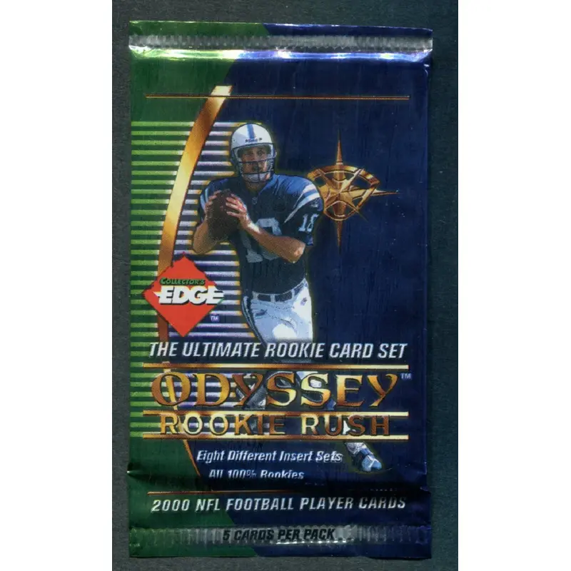 2000 Collector's Edge Odyssey Rookie Rush Football Unopened Pack