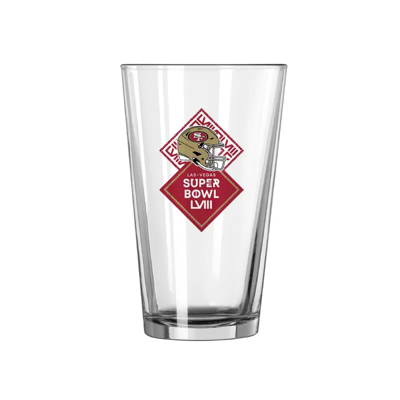 San Francisco 49ers 16oz SB 58 Bound Pint Glass