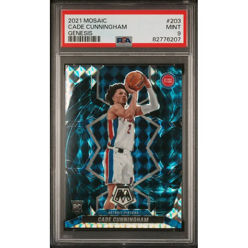 Cade Cunningham 2021 Panini Mosaic Rookie #203 Genesis PSA 9 Mint