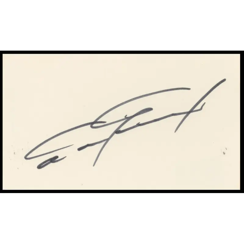 Dan Gurney Formula One Authentic Signed 3x5 Index Card BAS #BR26816