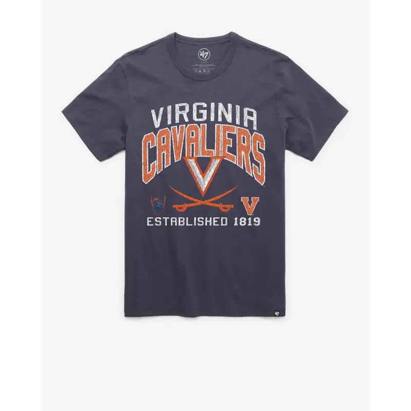 VIRGINIA CAVALIERS TURNED UP '47 FRANKLIN TEE