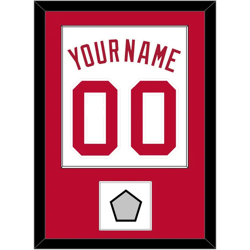 Cincinnati Name, Number & World Series Jersey Patch - Home White (1988-1992) - Single Mat 1