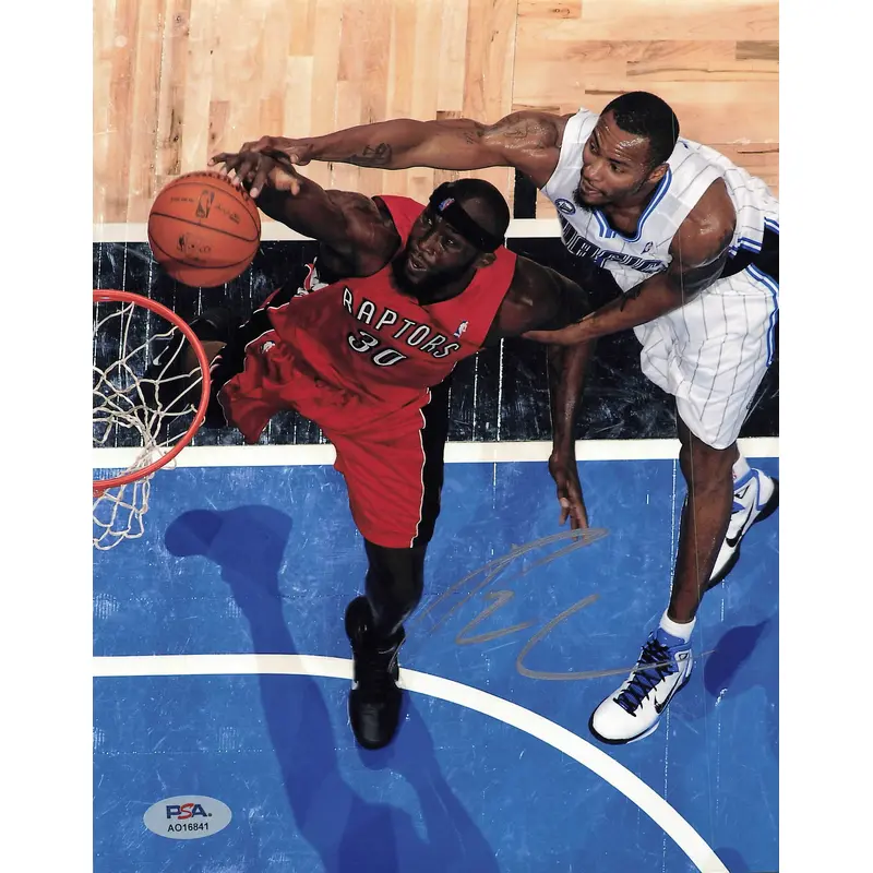 REGGIE EVANS signed 8x10 photo PSA/DNA Toronto Raptors Autographed
