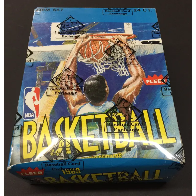 1989/90 Fleer Basketball Unopened Rack Box