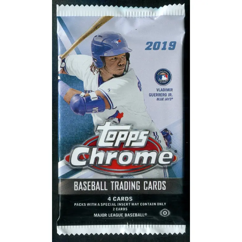 2019 Topps Chrome Baseball Unopened Pack (Hobby) (4)