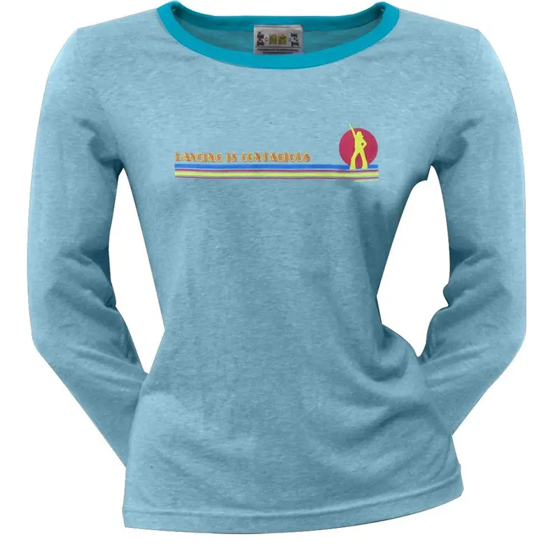 Little Hippie - Contagious Blue Juniors Long Sleeve T-Shirt