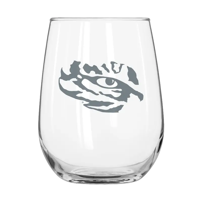 LSU 16oz Frost Curved Beverage Glass