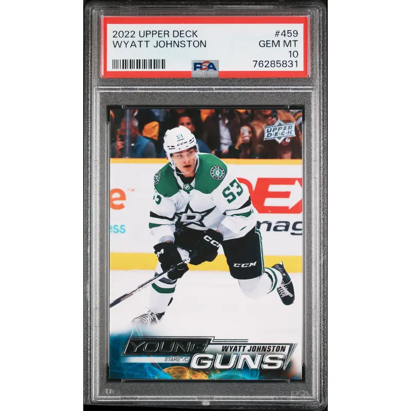 Wyatt Johnston 2022 Upper Deck Rookie #459 PSA 10 Gem Mint