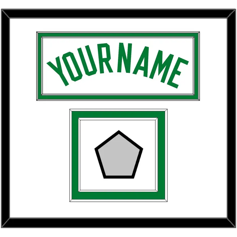 Boston Name & Champions Patch - Home White (1972-2018) - Double Mat 1