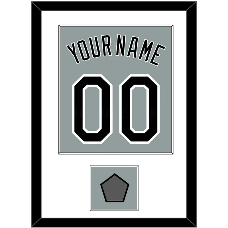 Chicago Name, Number & 2005 World Series Champions Patch - Road Gray - Single Mat 1