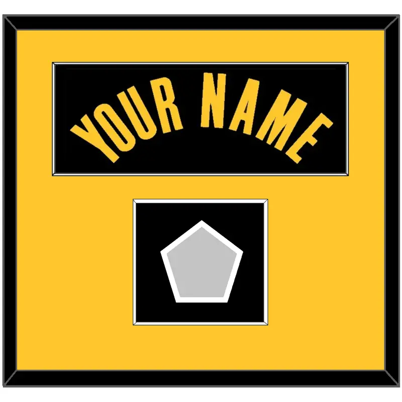 Los Angeles Name & Finals Patch - Black Earned (2020-2021) - Single Mat 3