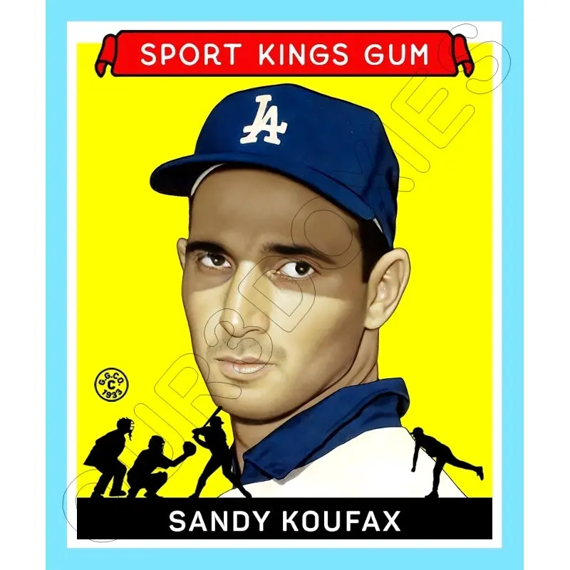 Sandy Koufax 1933 Goudey Sport Kings Custom Card - 3691