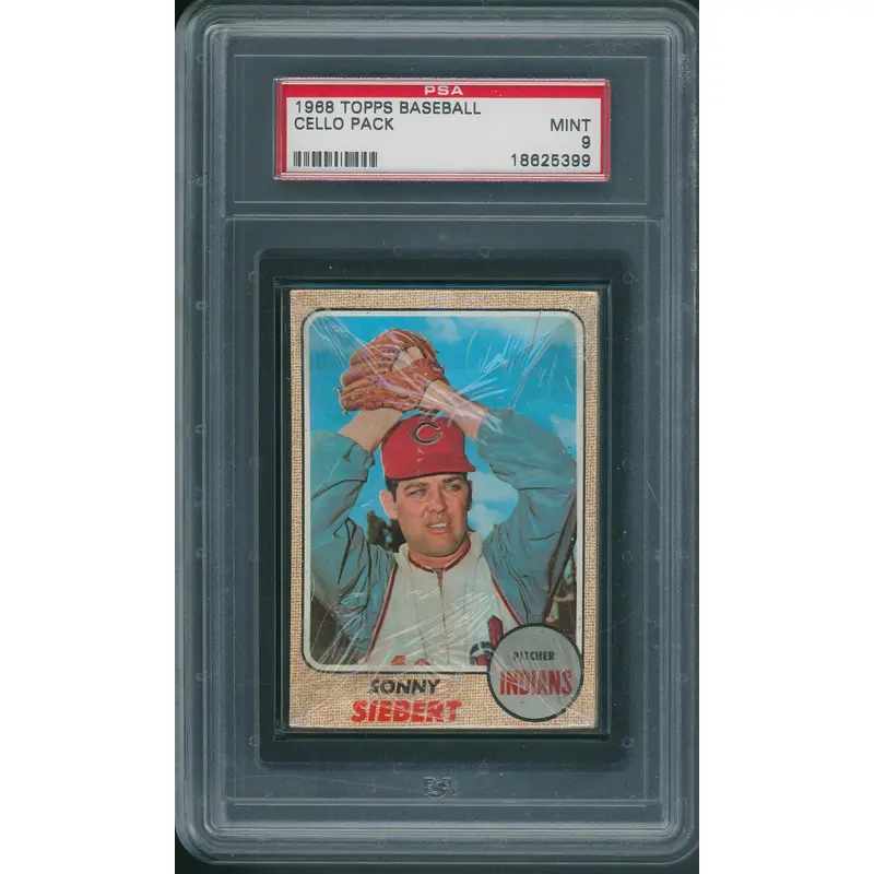 1968 Topps Baseball Unopened Cello Pack PSA 9