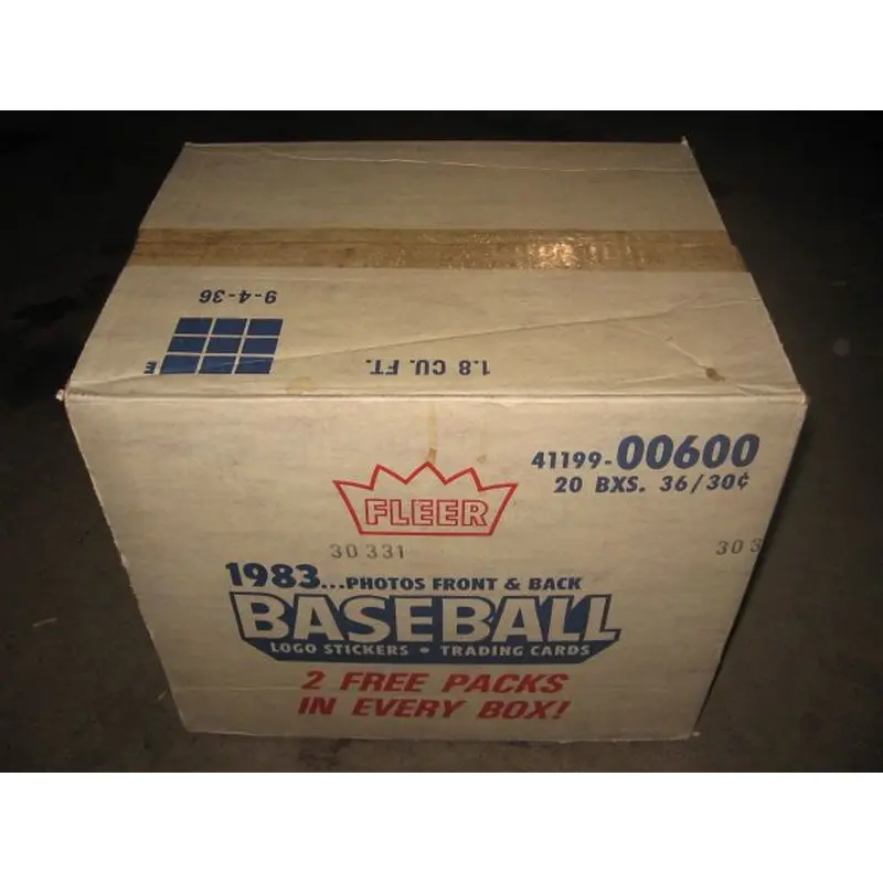 1983 Fleer Baseball Unopened Wax Case (20 Box) (Sealed)