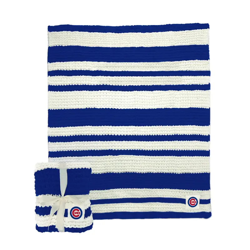 Chicago Cubs Cable Knit Throw 50x60
