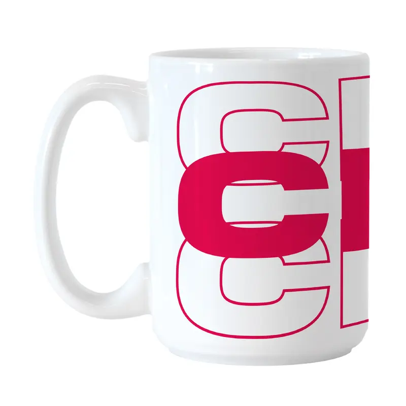 St Louis City SC Stacked Repeat Logo 15oz Sublimated Mug