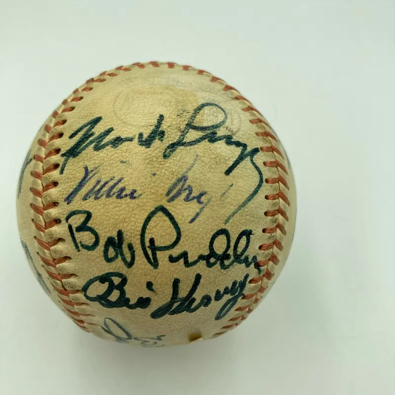 Willie Mays 1966 San Francisco Giants Team Signed Baseball JSA COA