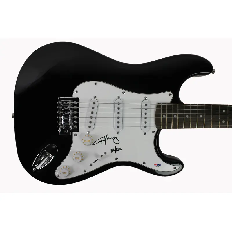 Angus Young "AC/DC" Authentic Signed Black Electric Guitar PSA/DNA #AA82248