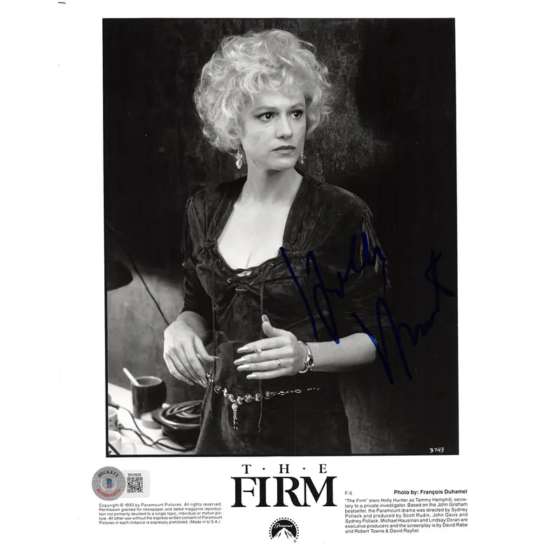 Holly Hunter The Firm Authentic Signed 8x10 Photo Autographed BAS #BK03928