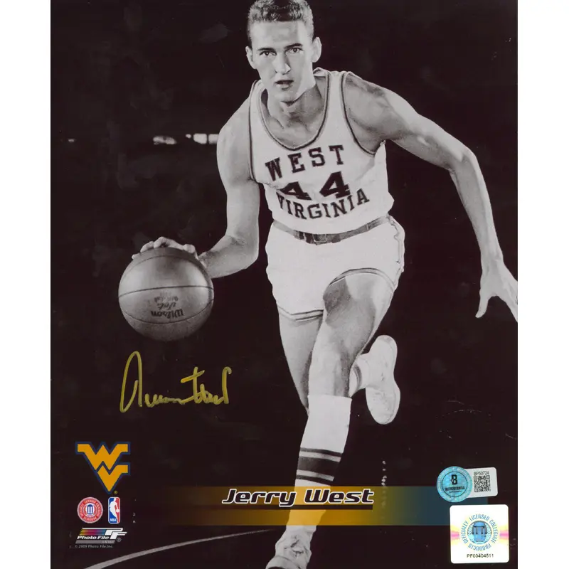 West Virginia Jerry West Authentic Signed 8x10 Photo Autographed BAS #BP50724