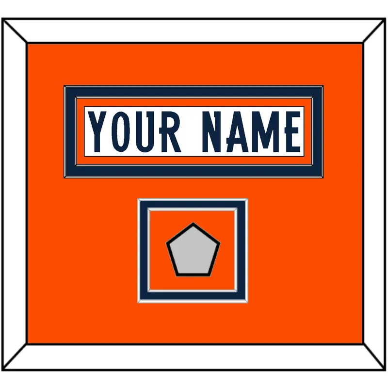 Denver Nameplate & Super Bowl Jersey Patch - Road White (1997-2023) - Double Mat 3