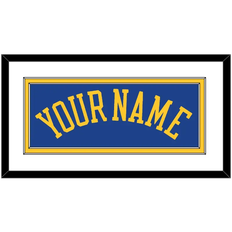 Golden State Name - Road Blue (2010-2019) - Double Mat 1