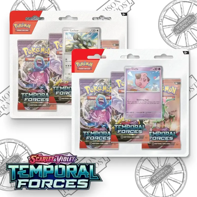 Pokemon Scarlet & Violet Temporal Forces 3-Pack Blister