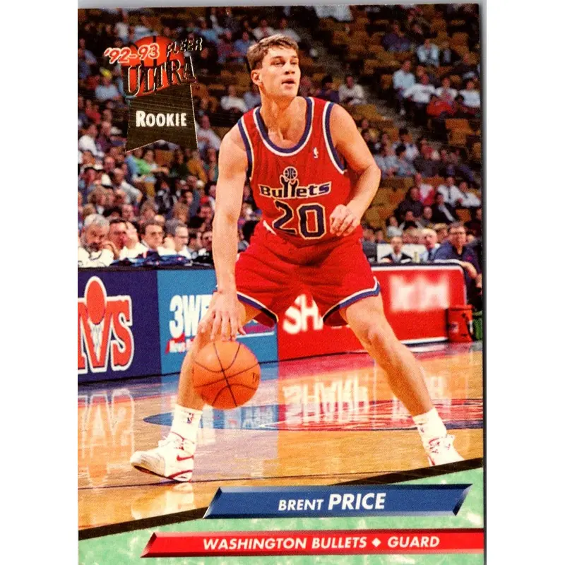 1992 Ultra Brent Price #372 Rookie